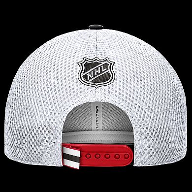 Men's Fanatics Red/White New Jersey Devils Authentic Pro Rink Adjustable Trucker Hat