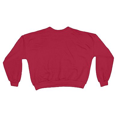 Women's Pressbox Cardinal USC Trojans Oversized Janice Waist-Length Sweatshirt