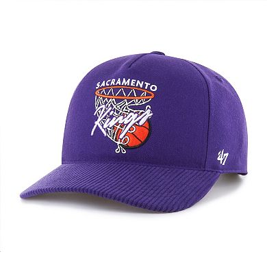 Men's '47 Purple Sacramento Kings Nothing But Net Hitch Adjustable Hat