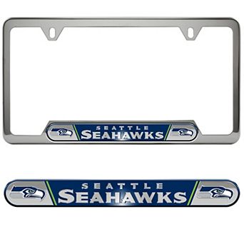 Logo Brands Seattle Seahawks Embossed License Plate Frame