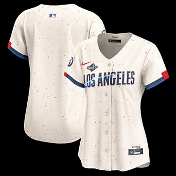 Women's Nike Cream Los Angeles Dodgers 2025 World Series City Connect Limited Jersey