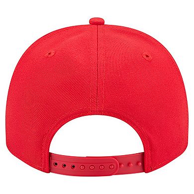 Men's New Era Red Kansas City Chiefs Local Play A-Frame 9FIFTY Snapback Hat