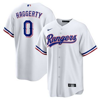 Men's Nike Sam Haggerty White Texas Rangers Home Replica Jersey