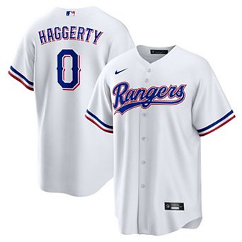 Men's Nike Sam Haggerty White Texas Rangers Home Replica Jersey