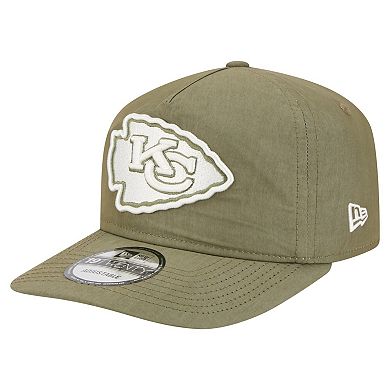 Men's New Era Olive Kansas City Chiefs Nylon 19TWENTY Adjustable Hat