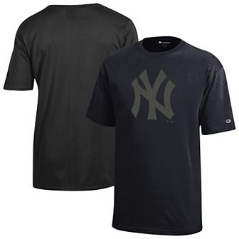 Youth Champion Black New York Yankees Tonal Logo T-Shirt