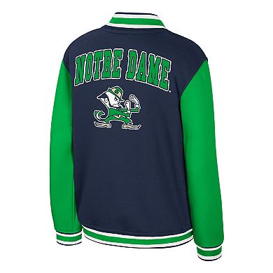 Youth Colosseum Navy Notre Dame Fighting Irish Grand Tour Full-Zip Bomber Jacket