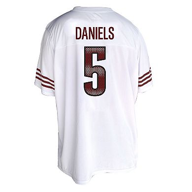 Women's Fanatics Jayden Daniels White Washington Commanders Plus Size Fashion Jersey