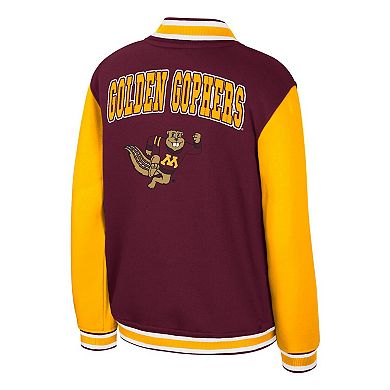 Youth Colosseum Maroon Minnesota Golden Gophers Grand Tour Full-Zip Bomber Jacket