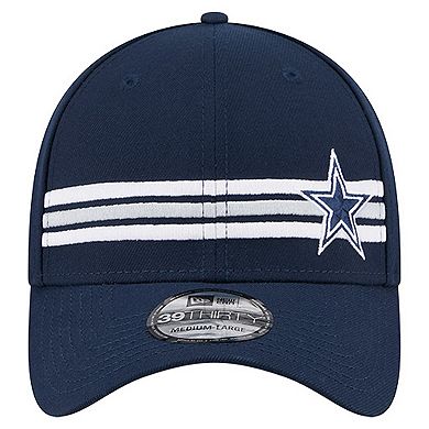 Men's New Era Navy Dallas Cowboys Stripes 39THIRTY Flex Hat