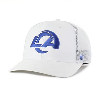 Men's '47 White Los Angeles Rams Snowball Trophy Stretch Fit Hat