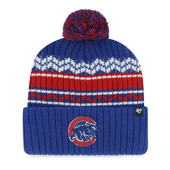 Youth '47 Royal Chicago Cubs Polar Vortex Cuffed Knit Hat with Pom
