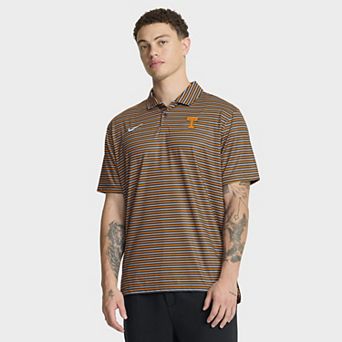 Men's Nike Tennessee Orange Tennessee Volunteers 2025 Coaches Premium Tour Stripe Dri-FIT Polo
