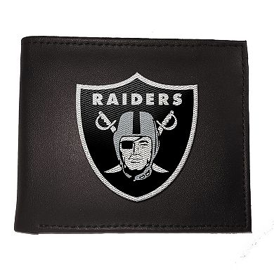 Las Vegas Raiders Synthetic Leather Embroidered Bifold Wallet