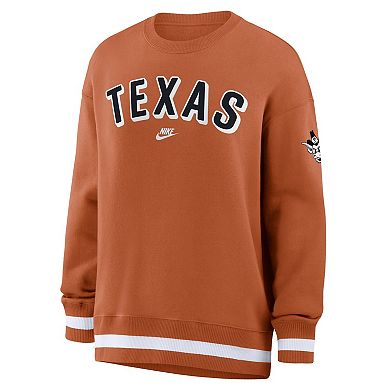 Women's Nike Texas Orange Texas Longhorns Oversized Legacy Phoenix Sweatshirt