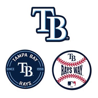 WinCraft Tampa Bay Rays 3-Pack Premium Fridge Magnet Set