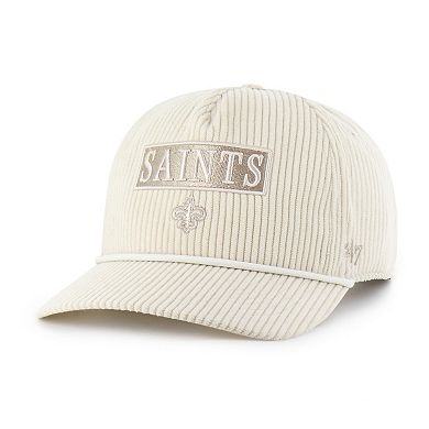 Women's '47 Natural New Orleans Saints Mellow Corduroy Hitch Adjustable Hat