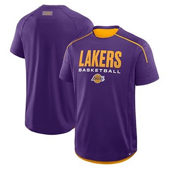 Men's Fanatics Purple Los Angeles Lakers Inbound Pass Play Practice T-Shirt