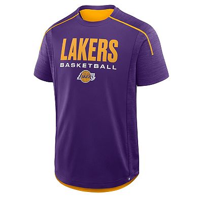 Men's Fanatics Purple Los Angeles Lakers Inbound Pass Play Practice T-Shirt