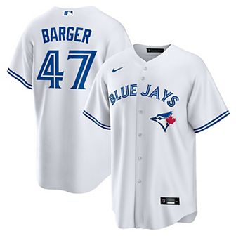 Men's Nike Addison Barger White Toronto Blue Jays Home Replica Jersey
