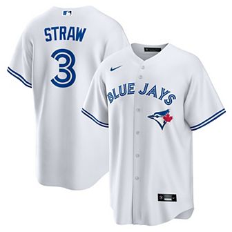 Men's Nike Myles Straw White Toronto Blue Jays Home Replica Jersey