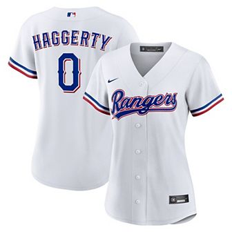 Women's Nike Sam Haggerty White Texas Rangers Home Replica Jersey