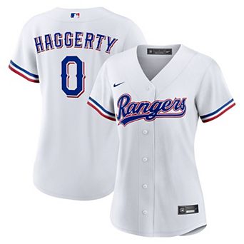 Women's Nike Sam Haggerty White Texas Rangers Home Replica Jersey