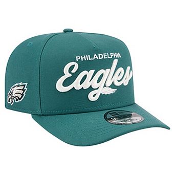 Men's New Era Midnight Green Philadelphia Eagles Local Play A-Frame 9FIFTY Snapback Hat