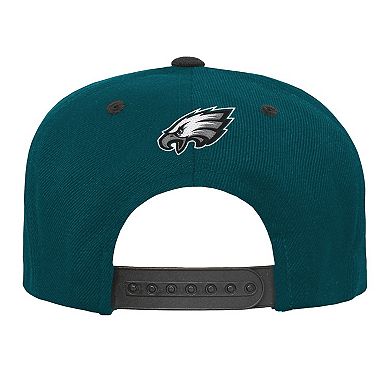 Youth Outerstuff Midnight Green Philadelphia Eagles Team Gradient Deadstock Snapback Hat
