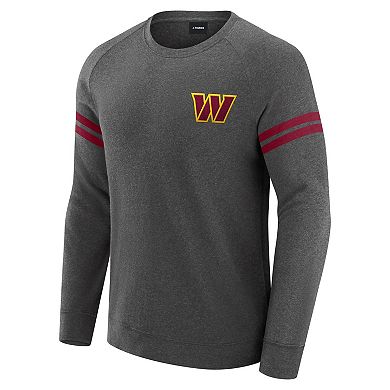 Men's J. Palmer Dark Heather Gray Washington Commanders Players Lounge Raglan Tri-Blend Sweatshirt