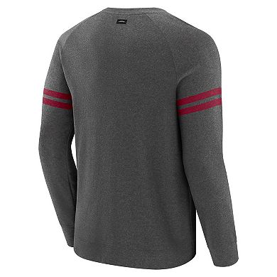 Men's J. Palmer Dark Heather Gray Washington Commanders Players Lounge Raglan Tri-Blend Sweatshirt