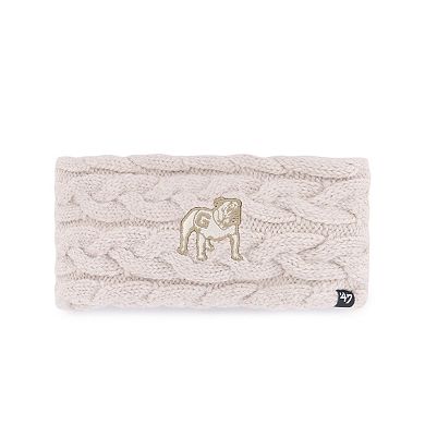 Women's '47 Natural Georgia Bulldogs Core & Inline Latte Knit Headband