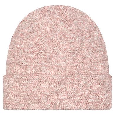 Women's New Era Pink Kansas City Chiefs Metallic Cuffed Knit Hat