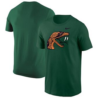 Men's Nike Green Florida A&M Rattlers Primary Logo T-Shirt