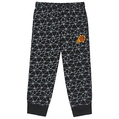 Toddler Outerstuff Black Phoenix Suns Nothing But Net Fleece Sweatshirt & Pants Set