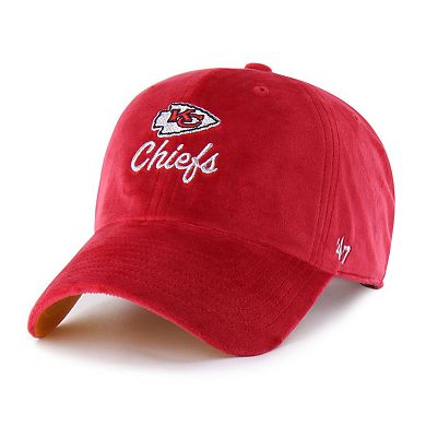 Women's '47 Red Kansas City Chiefs Spirited Clean Up Adjustable Hat