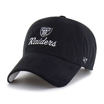 Women's '47 Black Las Vegas Raiders Spirited Clean Up Adjustable Hat
