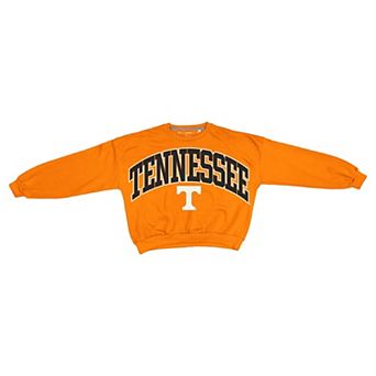 Women's Pressbox Tennessee Orange Tennessee Volunteers Oversized Janice Waist-Length Sweatshirt