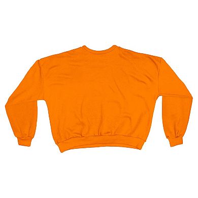 Women's Pressbox Tennessee Orange Tennessee Volunteers Oversized Janice Waist-Length Sweatshirt