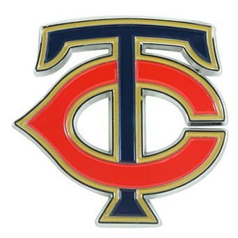 Logo Brands Minnesota Twins Embossed Color Auto Emblem