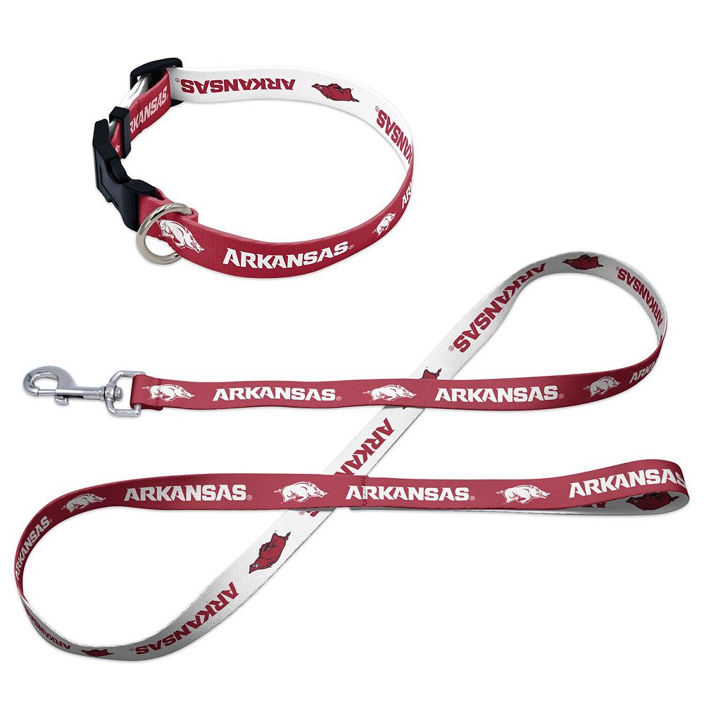 WinCraft Arkansas Razorbacks Pet Leash and Collar Set