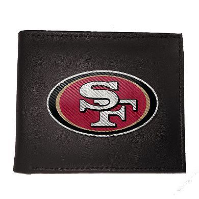 San Francisco 49ers Synthetic Leather Embroidered Bifold Wallet
