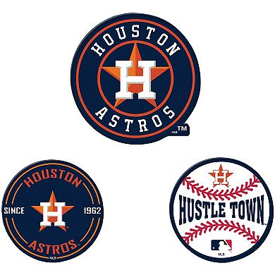 WinCraft Houston Astros 3-Pack Premium Fridge Magnet Set