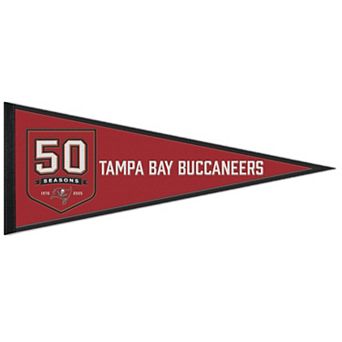 WinCraft Tampa Bay Buccaneers 50th Season 13" x 32" Wool Pennant