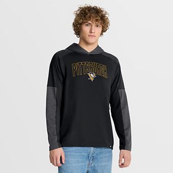 Men's Fanatics Black Pittsburgh Penguins Penalty Shot Long Sleeve Hoodie T-Shirt