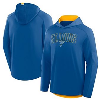 Men's Fanatics Blue St. Louis Blues Penalty Shot Long Sleeve Hoodie T-Shirt