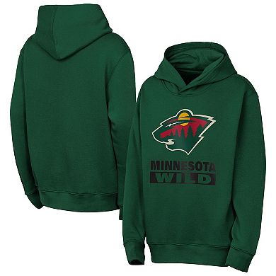 Youth Outerstuff Green Minnesota Wild Back to Basics Hoodie