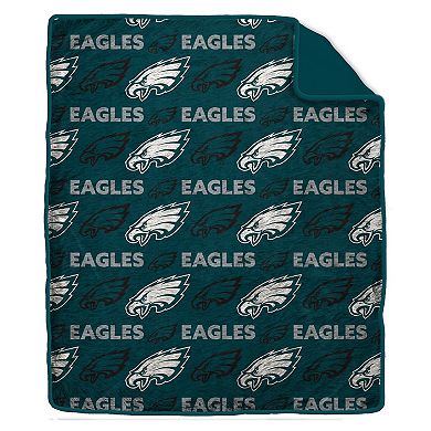 "Pegasus Philadelphia Eagles Tonal Wordmark 60"" x 70"" Faux Fur Blanket"