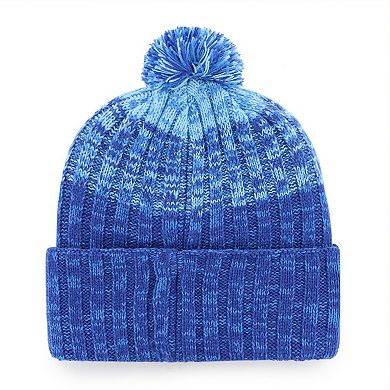 Men's '47 Royal Kansas City Royals Cascade Cuffed Knit Hat with Pom