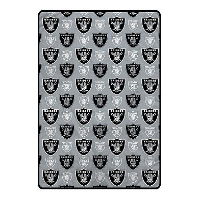 "Pegasus Las Vegas Raiders 66"" x 95"" Oversized Logo Roll Ultra Cozy Blanket"